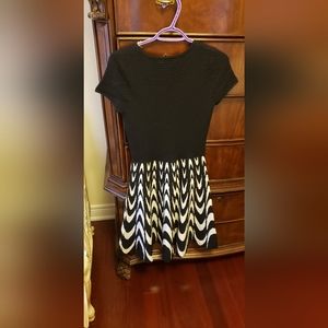 Black and white sweater dress